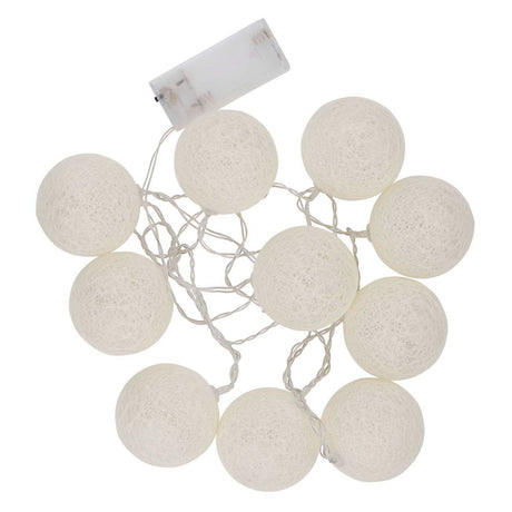 Snoer met 10 led-bolletjes