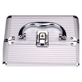 Metalen make-up koffer - beautycase - 18x15cm