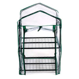 Kinzo broeikas kweekkas 45 x 50 x 80 cm - tuinkas met 2 verdiepingen - compacte broeikast voor planten en kweekbak - weerbestendig en transparant