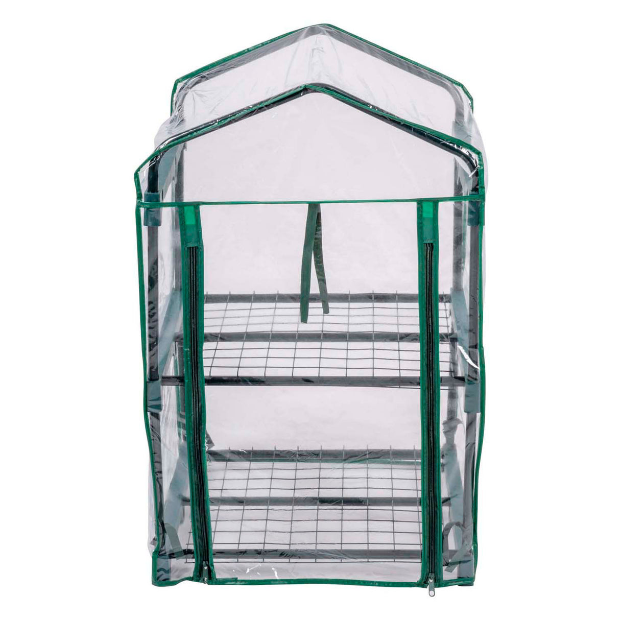 Kinzo broeikas kweekkas 45 x 50 x 80 cm - tuinkas met 2 verdiepingen - compacte broeikast voor planten en kweekbak - weerbestendig en transparant
