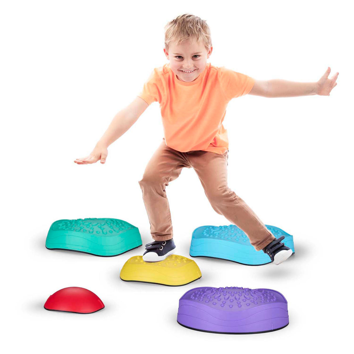 Eddy toys stapstenen relief met anti-slip.