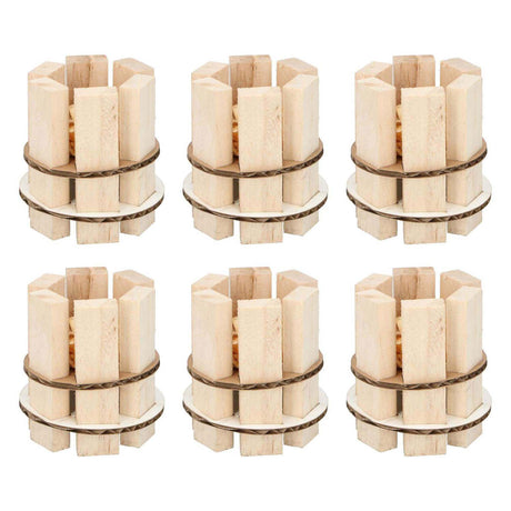 Houten aanmaakblokjes van hout, 6-pack