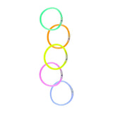 Eddy toys glow in the dark glow armband 5 stuks - glow armband met 5x connectors - glow armband voor donker - glow armband set assorti kleuren