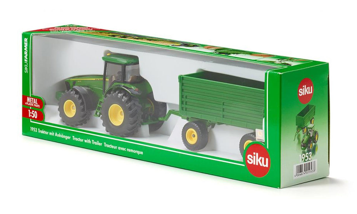 Siku 1953 traktor met aanhangwagen