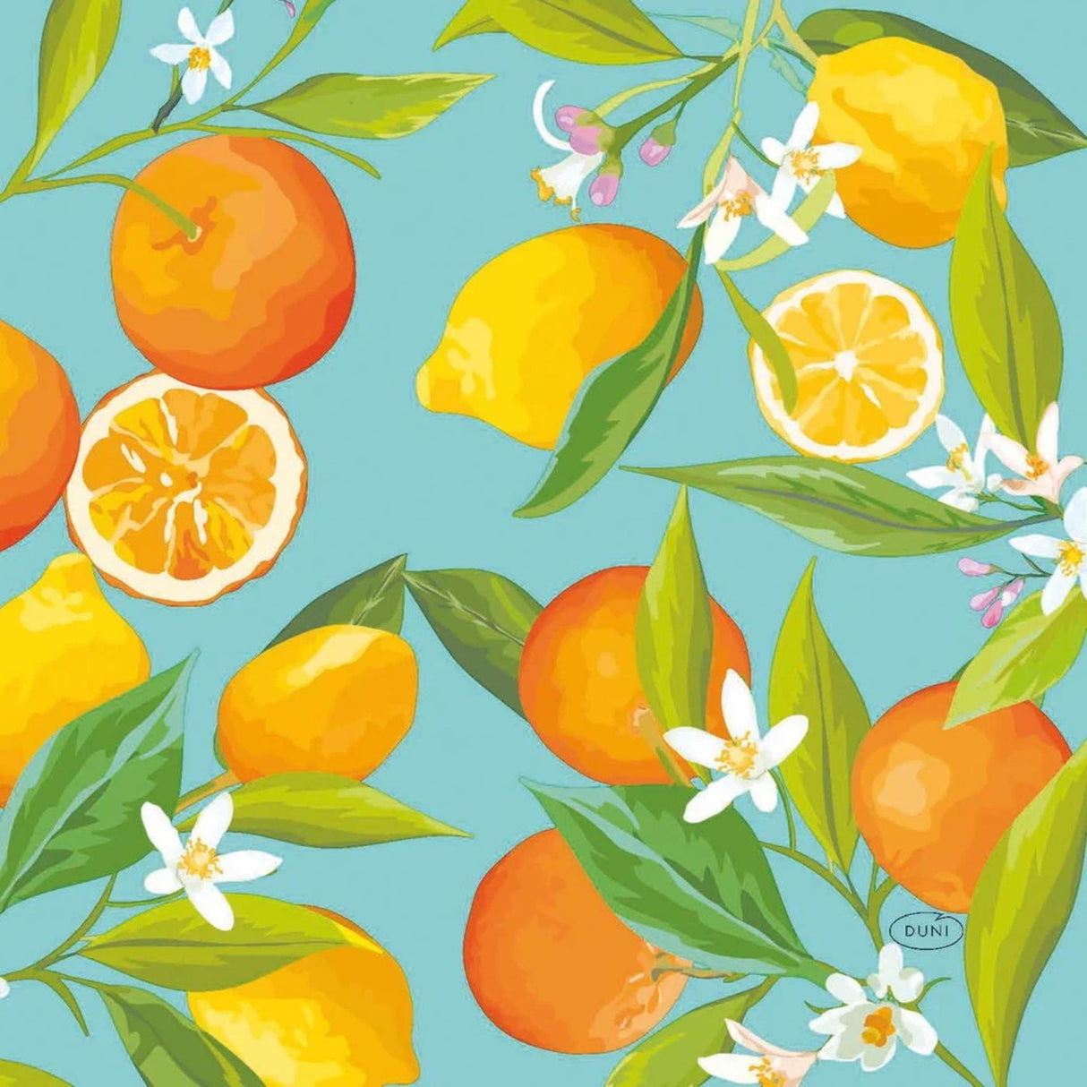 Duni servetten lemon tree 24x24cm