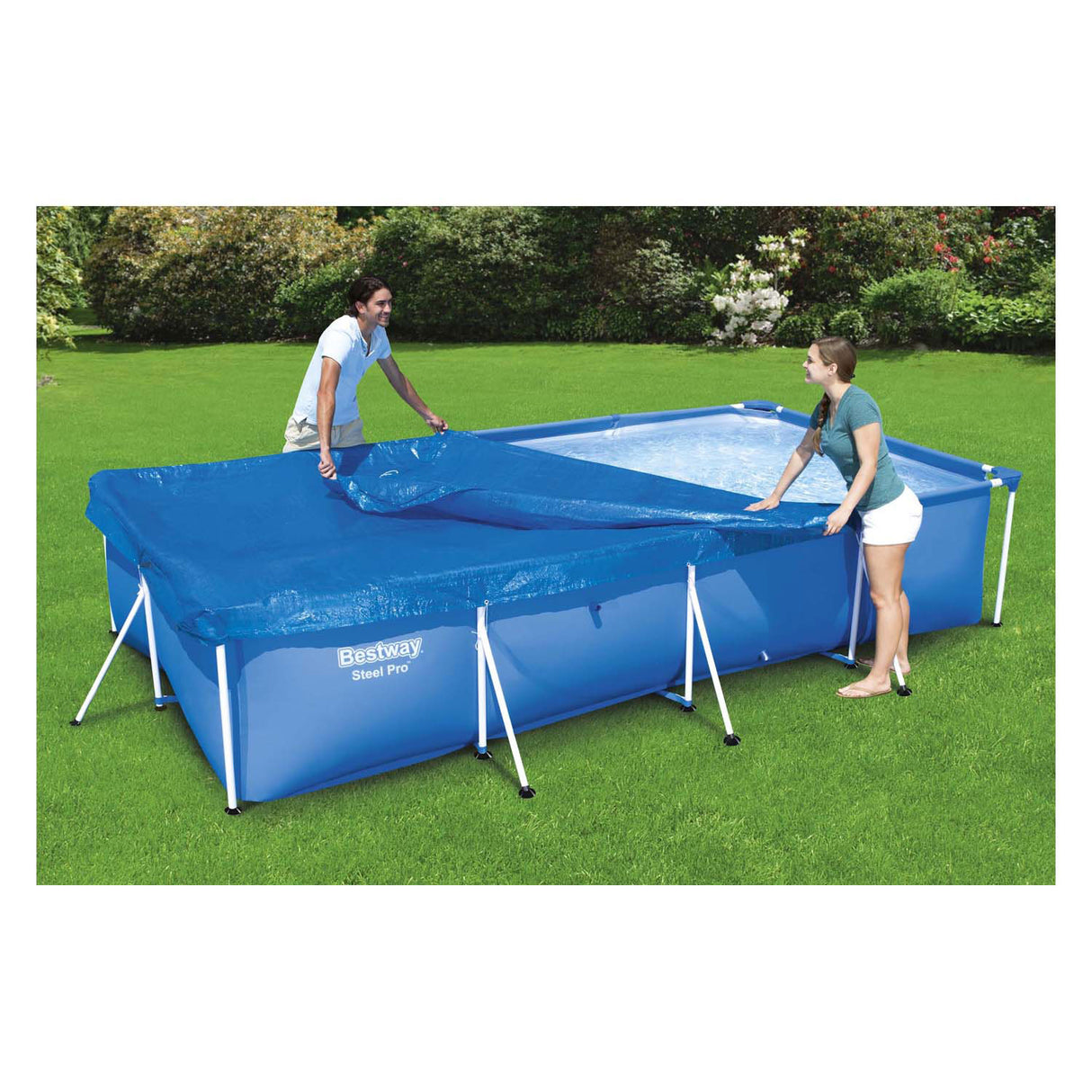 Bestway afdekzeil pro rechthoek, 400cm