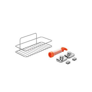 Badkamer rek rechthoekig vacuum fix 26x13x11cm