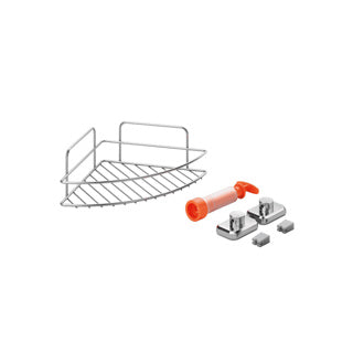 Badkamer rek hoekplank vacuum fix 23x23x11 cm