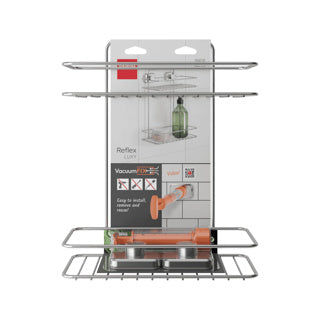 Badkamer rek rechthoekig vacuum fix 26x13x35 cm