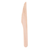 Wegwerp Mes Hout 16cm, 50st.