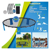 Vang-en werp spel spyderball | blauw | 90cm