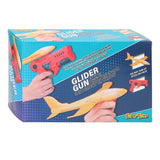 Eddy toys glider gun 2-in-1 - pistool met zweefvliegtuig - launcher speelgoed met glider vliegtuig - speelgoed vliegtuig met lanceerpistool - 1 willekeurige kleur