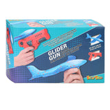 Eddy toys glider gun 2-in-1 - pistool met zweefvliegtuig - launcher speelgoed met glider vliegtuig - speelgoed vliegtuig met lanceerpistool - 1 willekeurige kleur