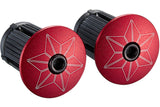 Supacaz Super sticky kush star fade stuurlint zwart rood inclusief aluminium rode stuurplug