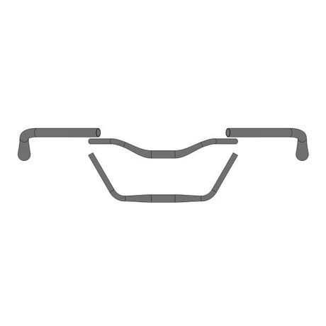 Ergotec stuur moon cruiser ø31,8 x 610 mm - zwart