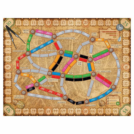 Days of wonder ticket to ride amsterdam – nederlandstalig bordspel voor 2 tot 4 spelers - snel strategisch spel vanaf 8 jaar - speel in 17e-eeuws amsterdam
