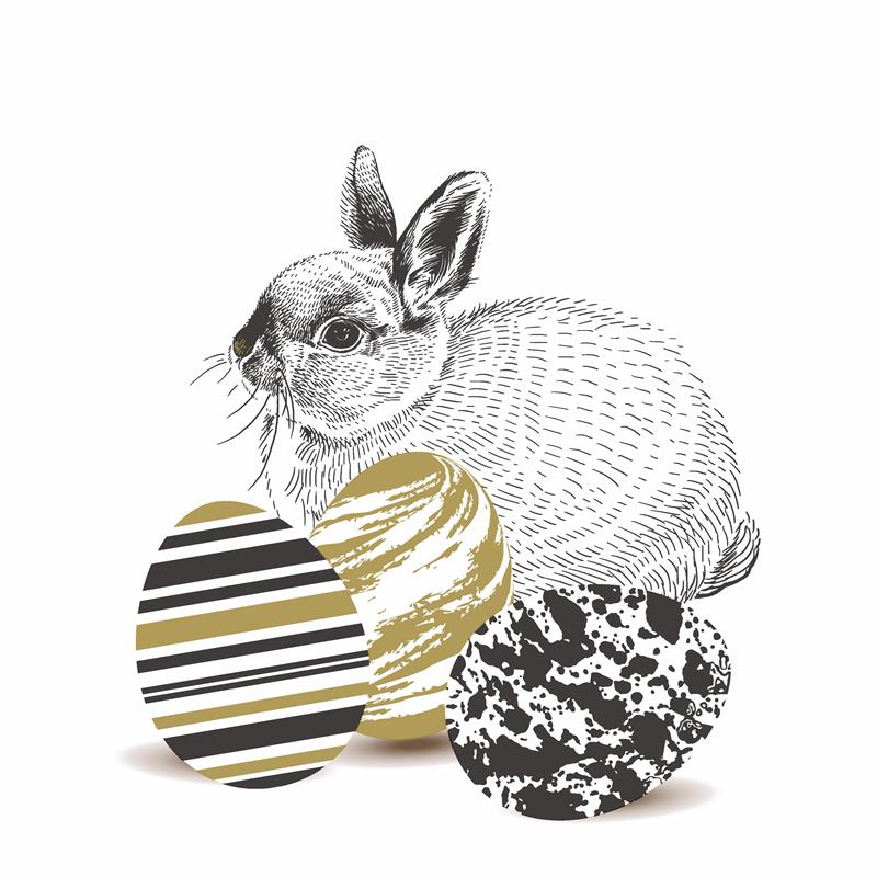 Duni servetten marbled eggs 33x33cm