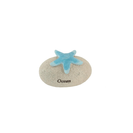 Gerkimex steen met zeester ocean 8x5x5cm
