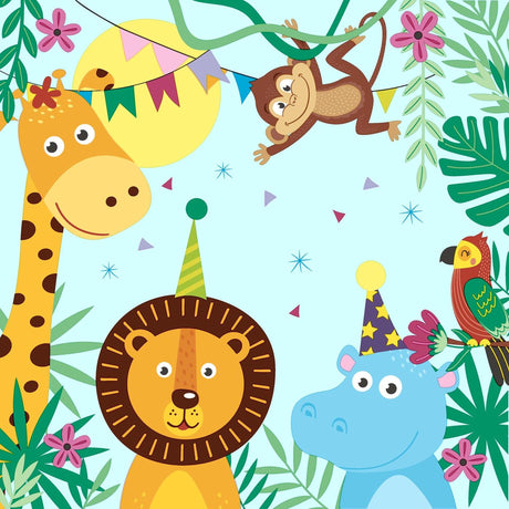 Duni servetten party animals 33x33cm 20-delig
