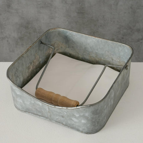 Boltze home servethouder jackson zink 18x18x7cm