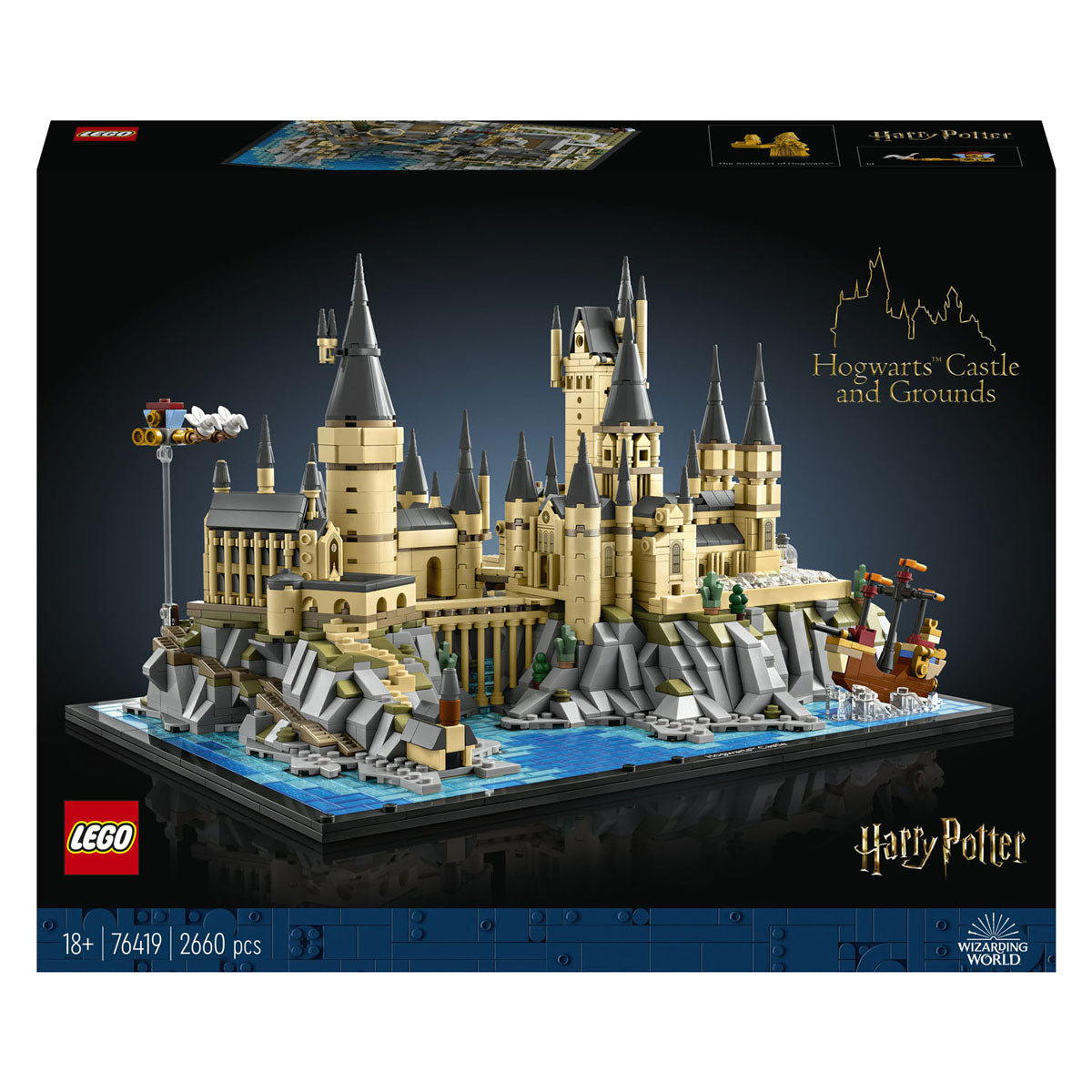 Lego harry potter kasteel zweinstein en terrein grote set voor volwassenen - 76419