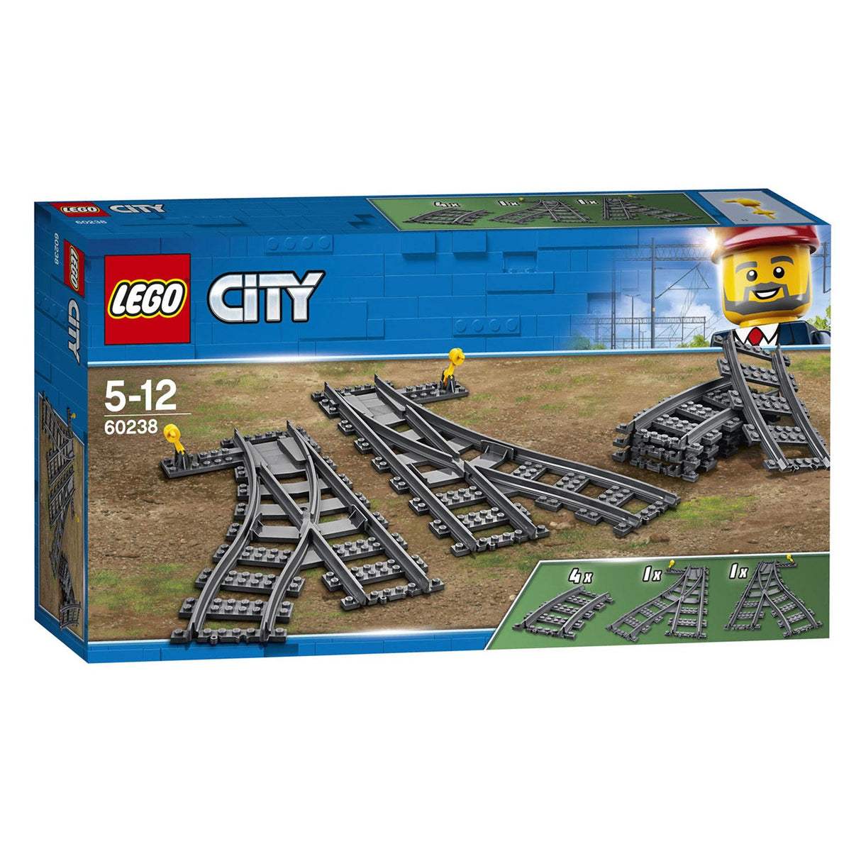 Lego city trein 60238 wissels