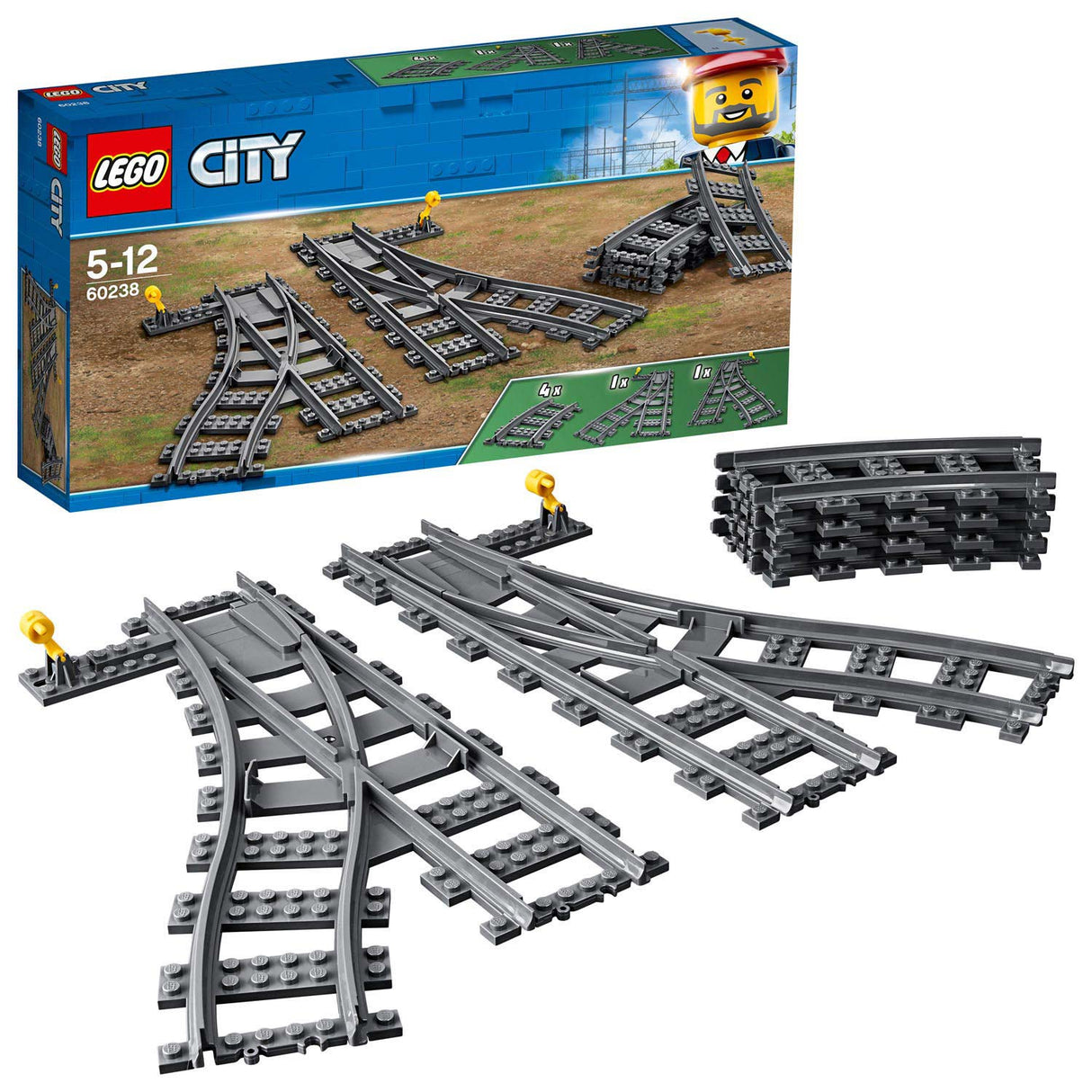 Lego city trein 60238 wissels