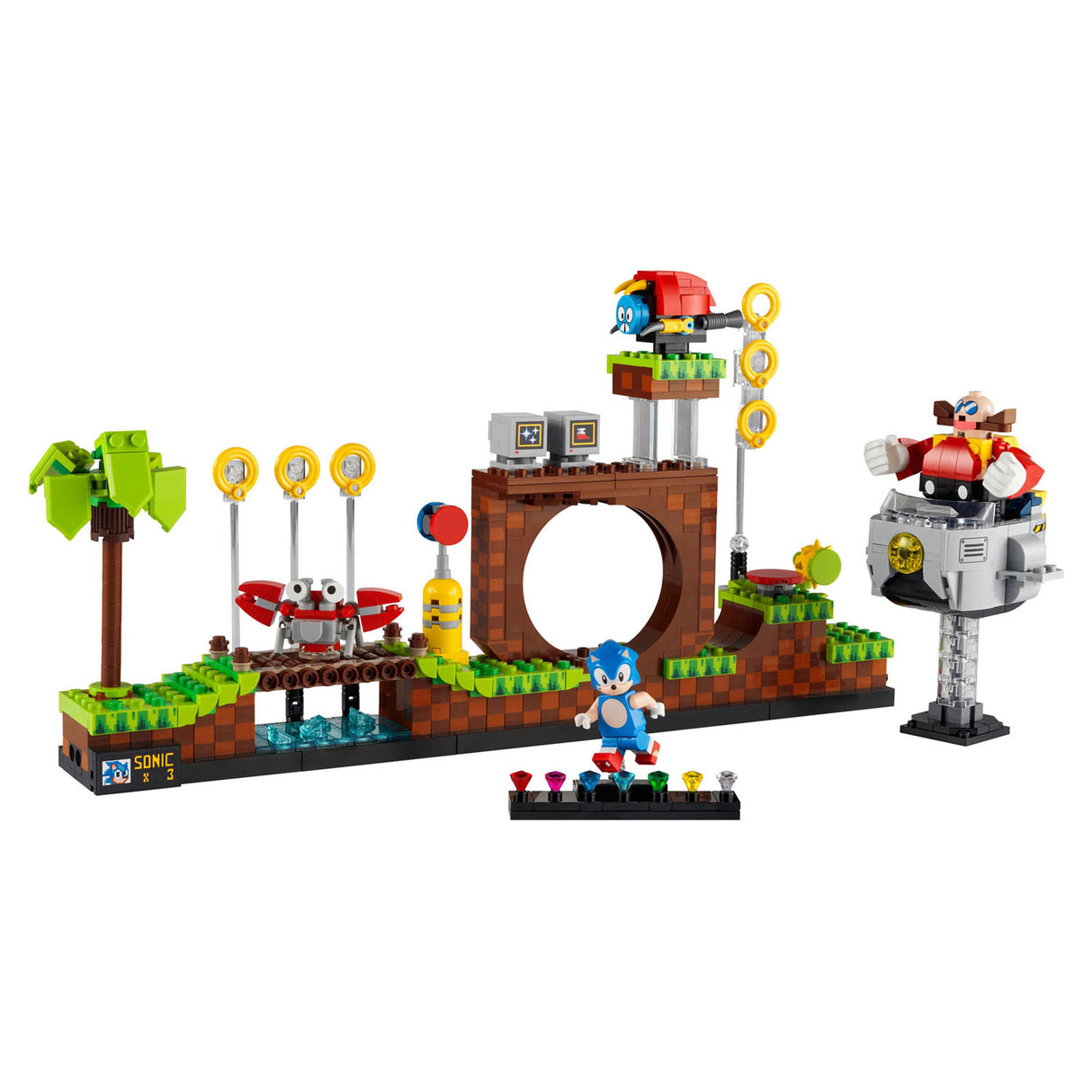 Lego lego 21331 the hedgehog green hill zone