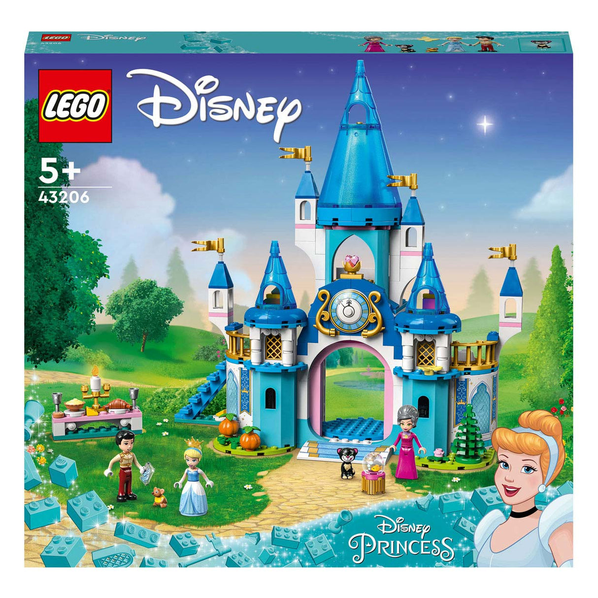 Lego LEGO Princess 43206 Het kasteel van Assepoester en de Prins