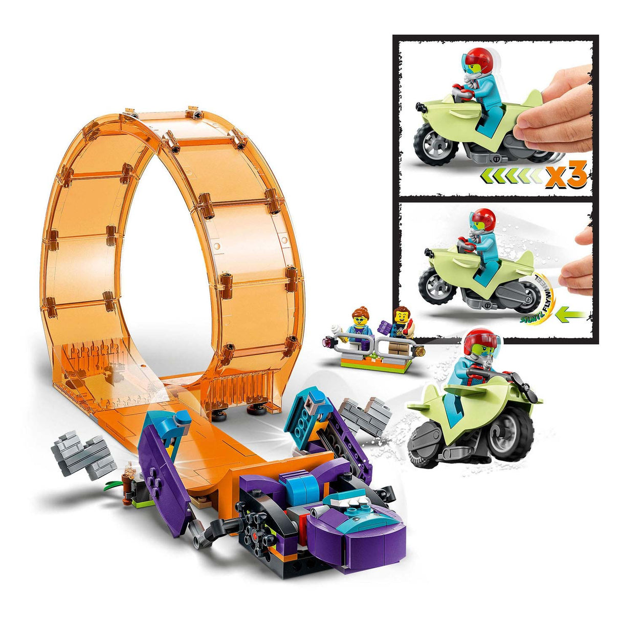 Lego city 60338 verpletterende chimpansee stunt loop