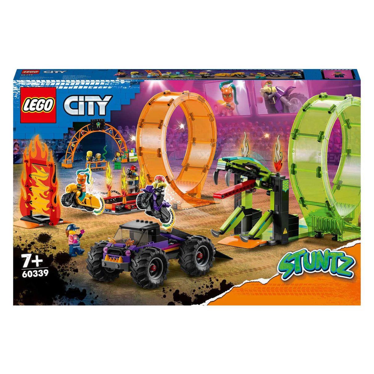 Lego lego city 60339 dubbele loop stunt arena