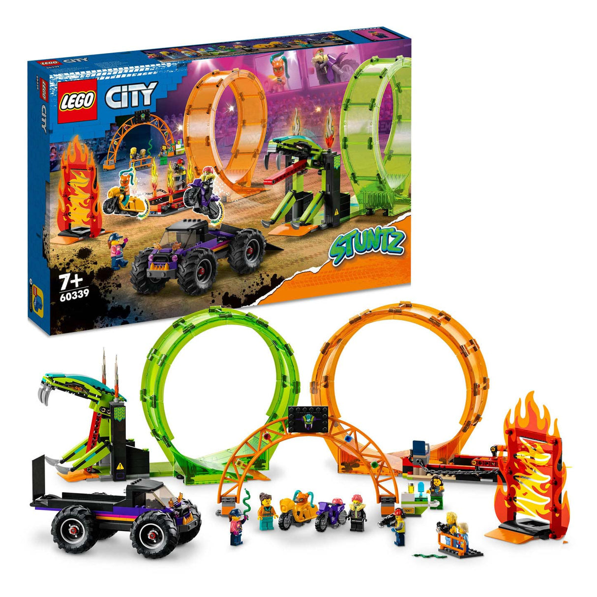 Lego lego city 60339 dubbele loop stunt arena