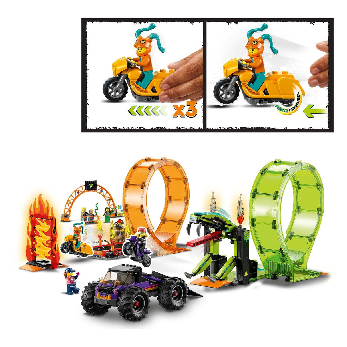 Lego lego city 60339 dubbele loop stunt arena