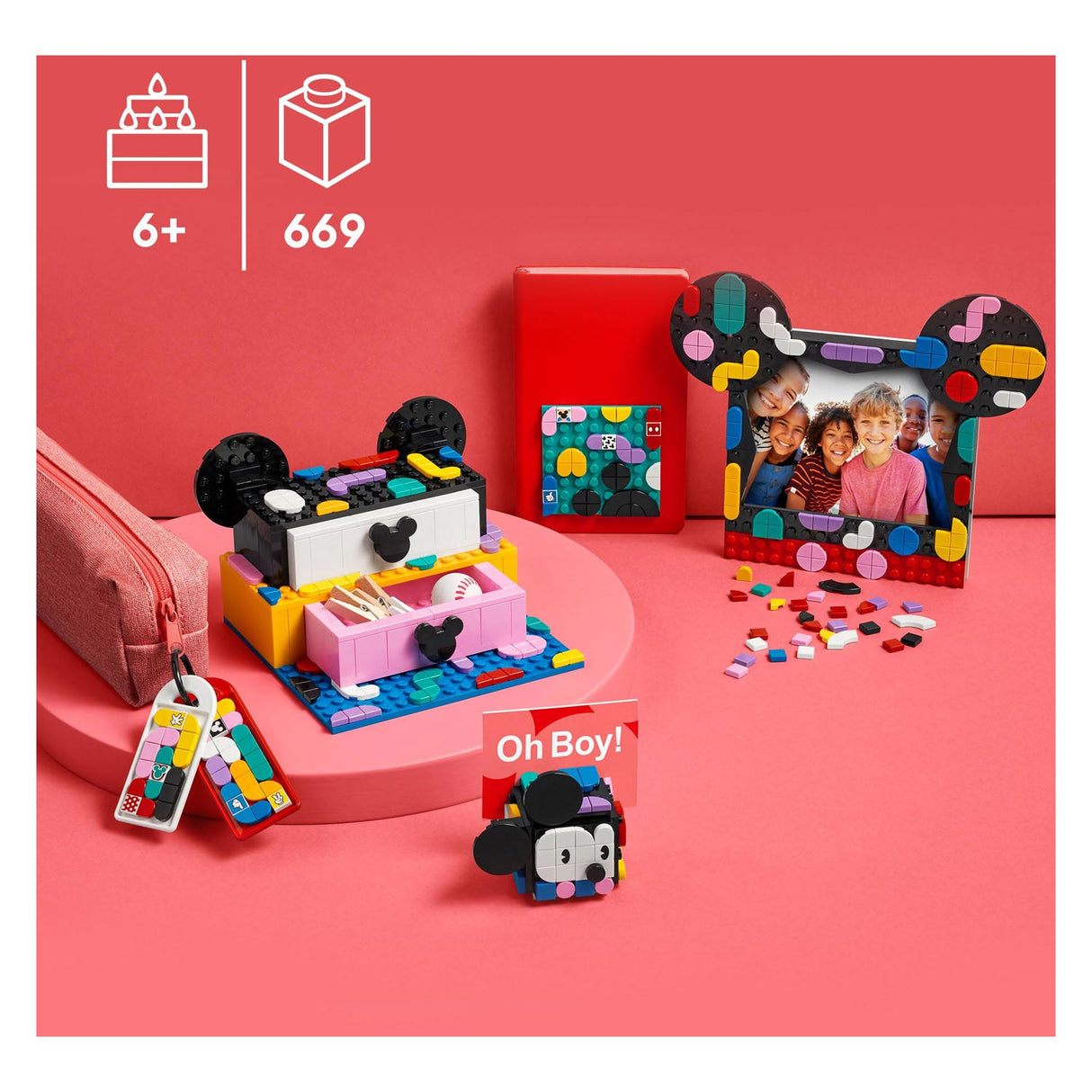 Lego dots 41964 mickey minnie mouse: terug naar school