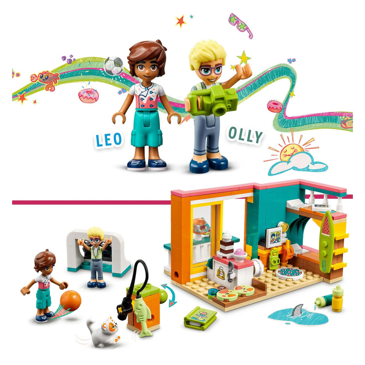 Lego friends leo apos;s kamer - 41754