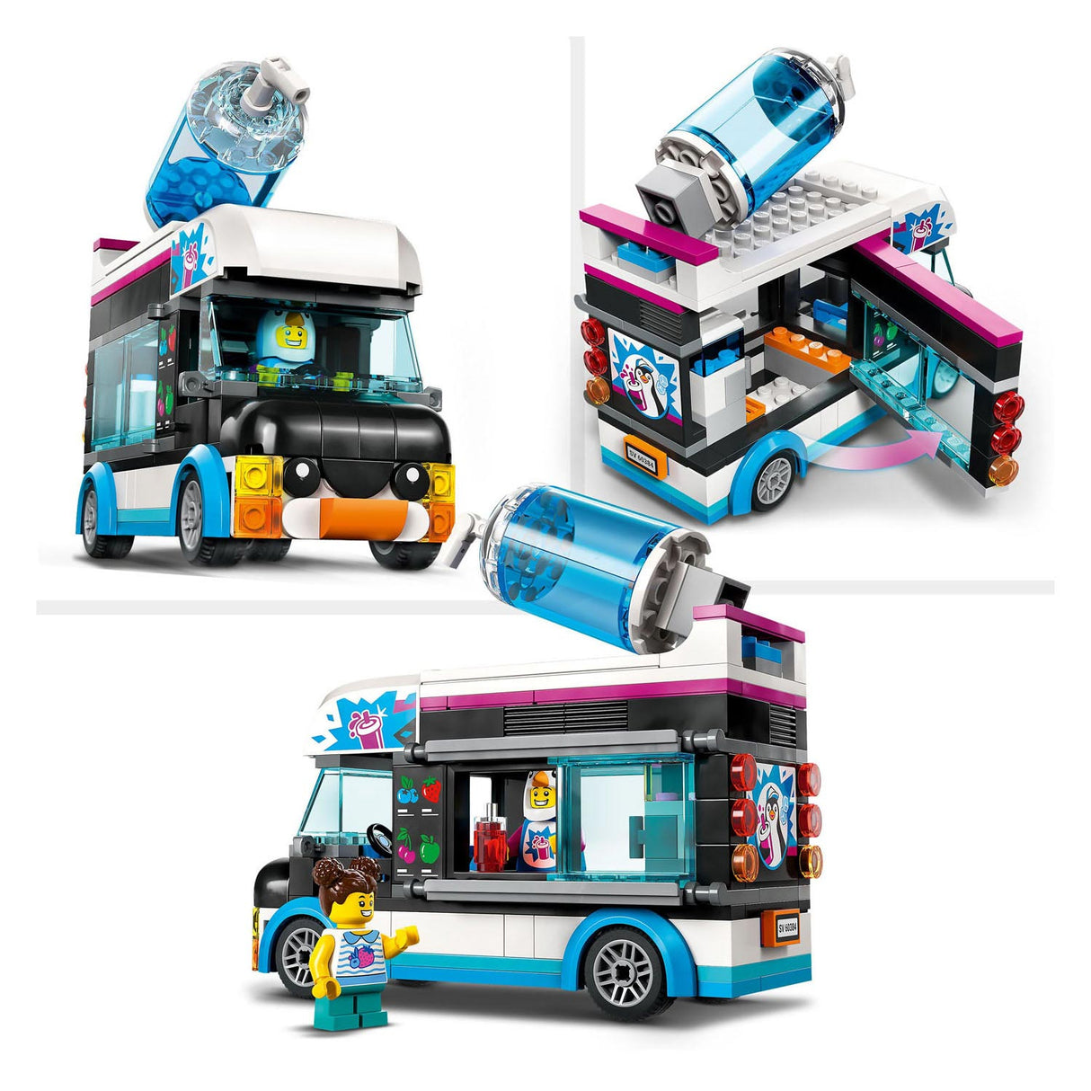 Lego lego city 60384 pinguïn slush truck