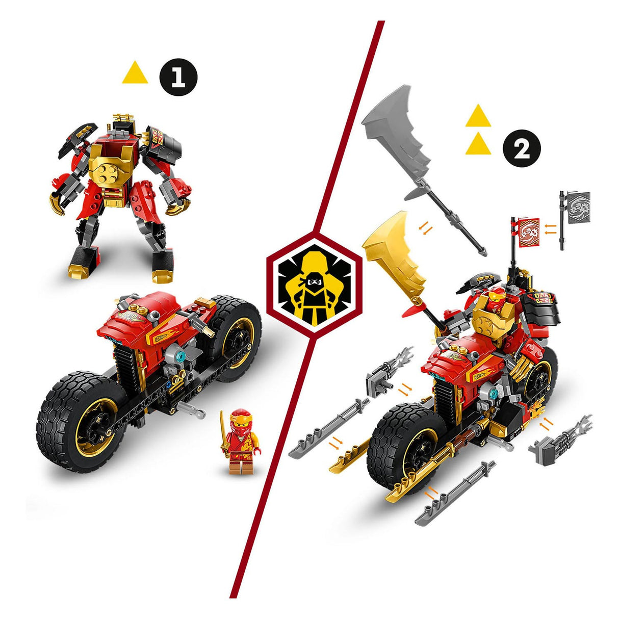 Lego ninjago 71783 kai's mech rider evo