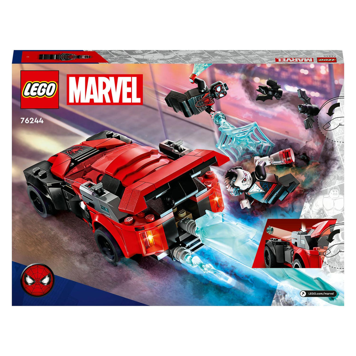 Lego lego 76244 miles morales vs. morbius