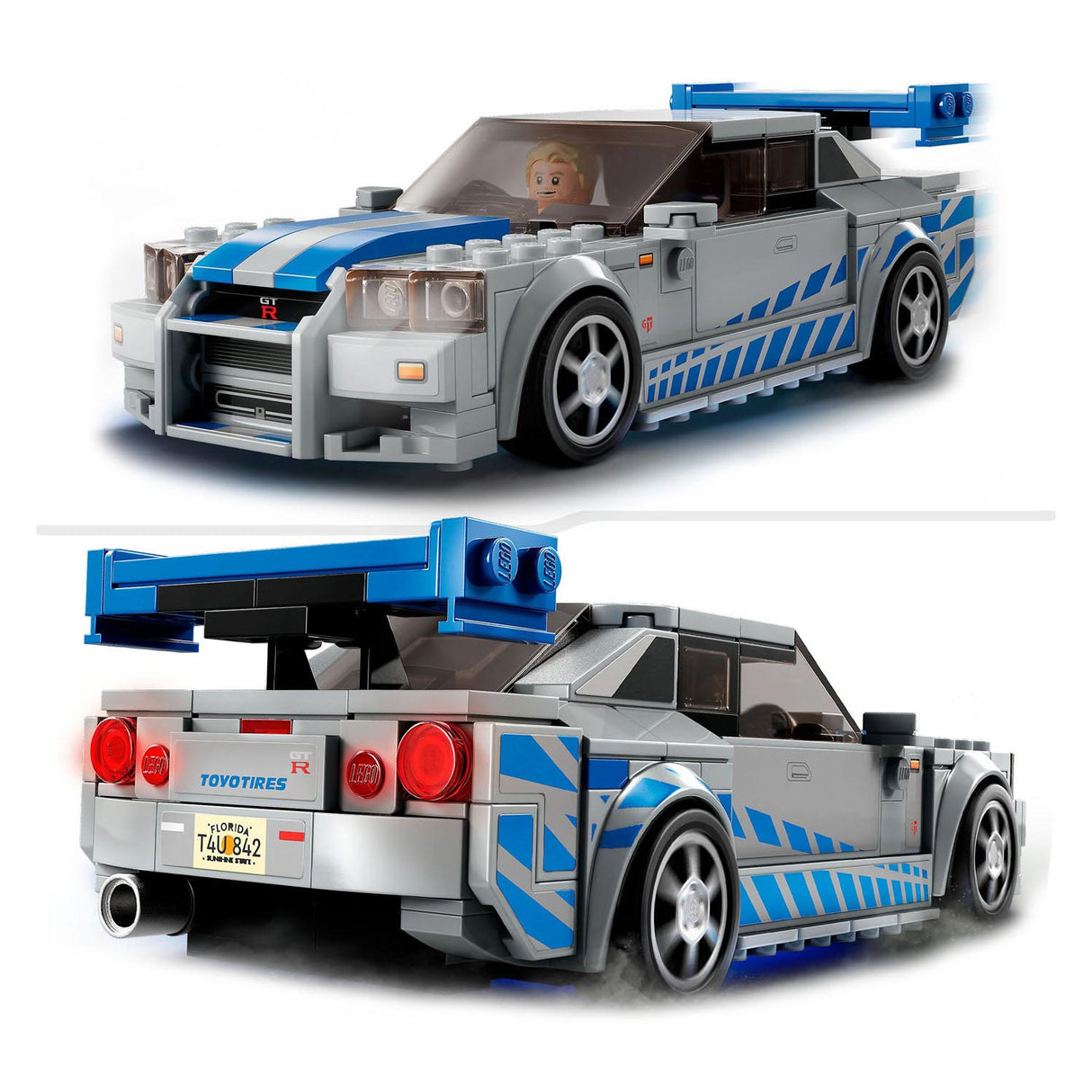 Lego speed champions 76917 2 fast 2 furious nissan skyline gt-r (r34)