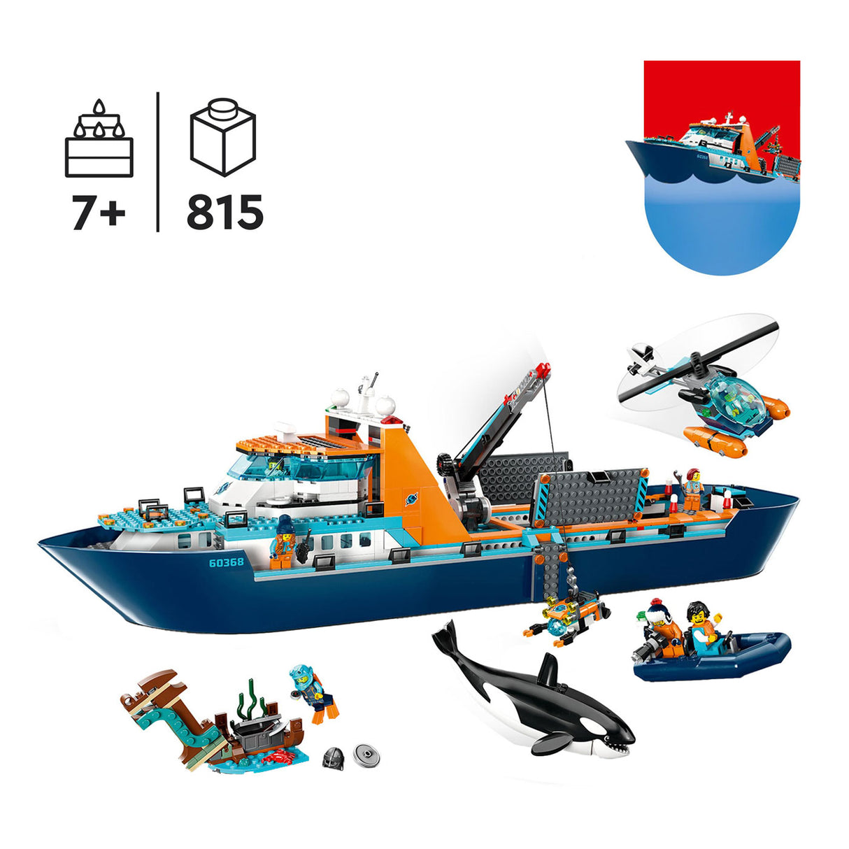 Lego LEGO City 60368 Poolonderzoeksschip