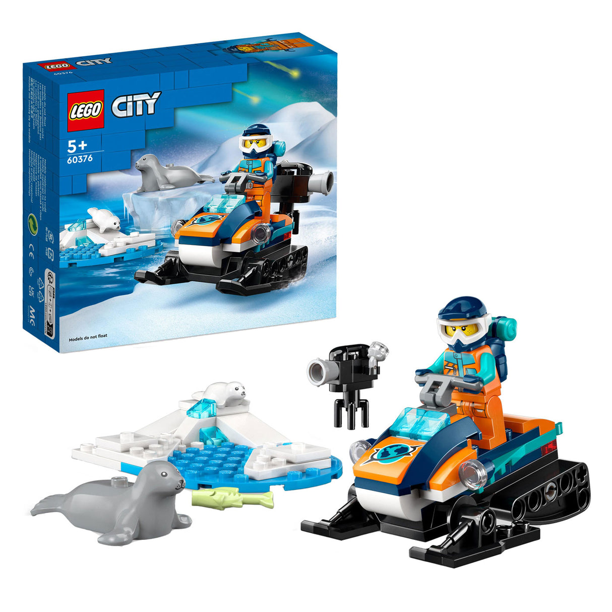 Lego lego city 60376 sneeuwscooter voor poolonderzoek