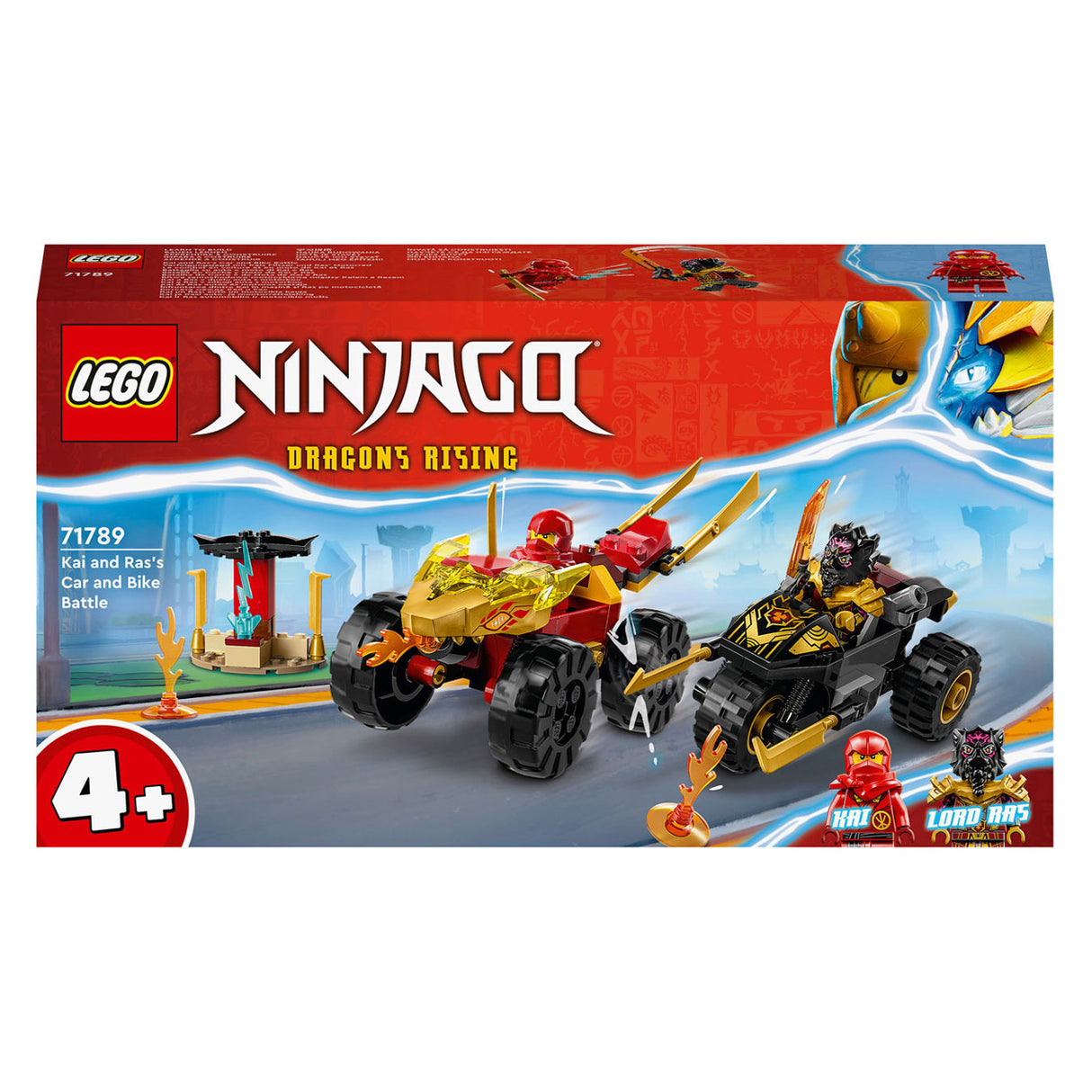 Lego LEGO Ninjago 71789 Kai en Ras' Duel Tussen Auto en Motor