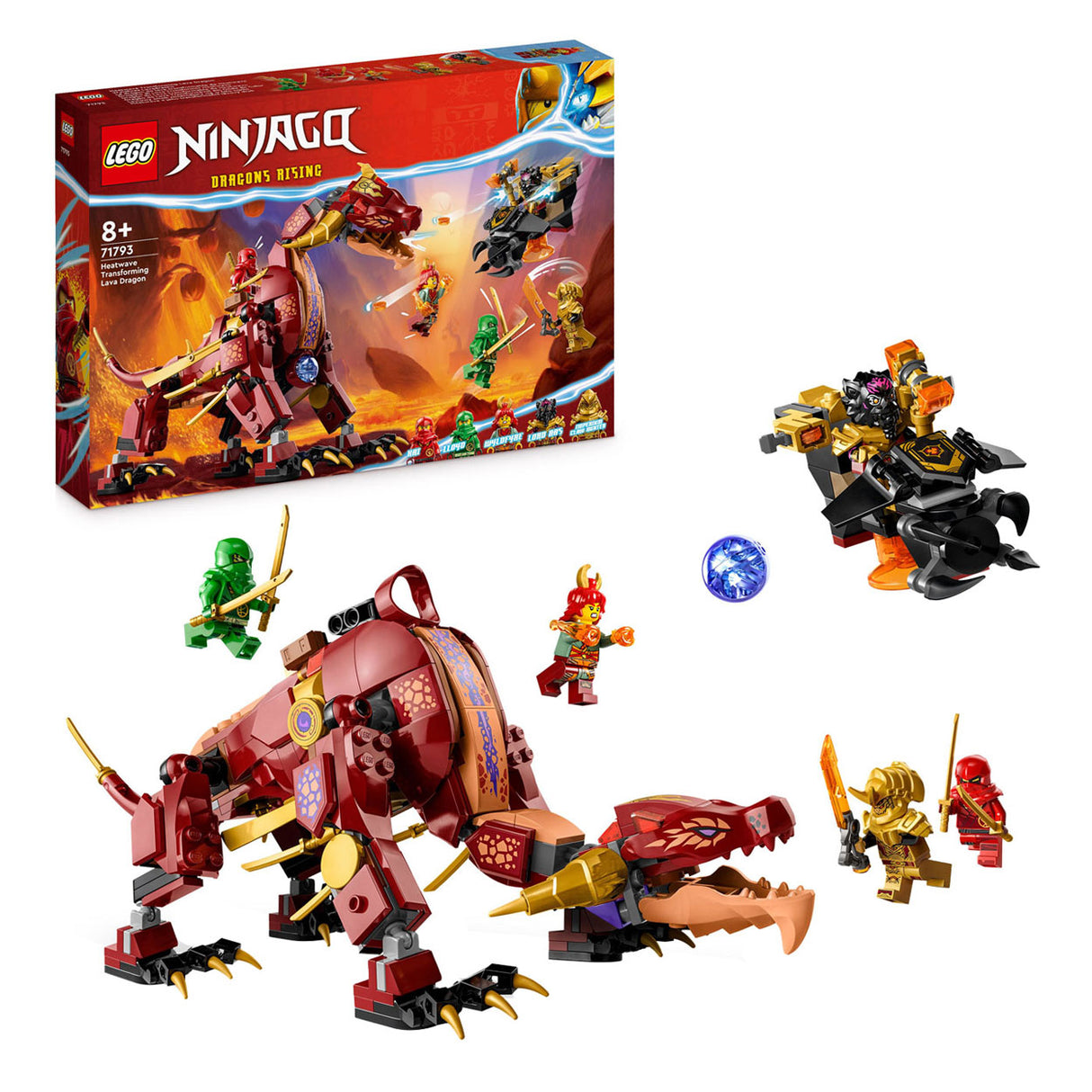 Lego LEGO Ninjago 71793 Heatwave Transformerende Lavadraak