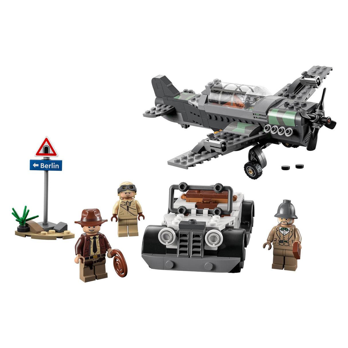 Lego Indiana Jones 77012 Gevechtsvliegtuig Achtervolging