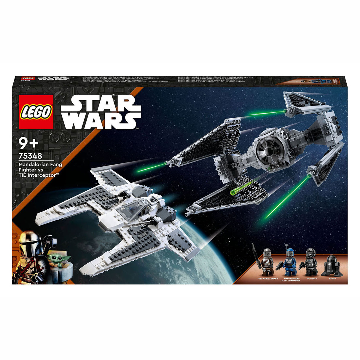 Lego lego star wars 75348 mandalorian fang fighter vs. tie interceptor set