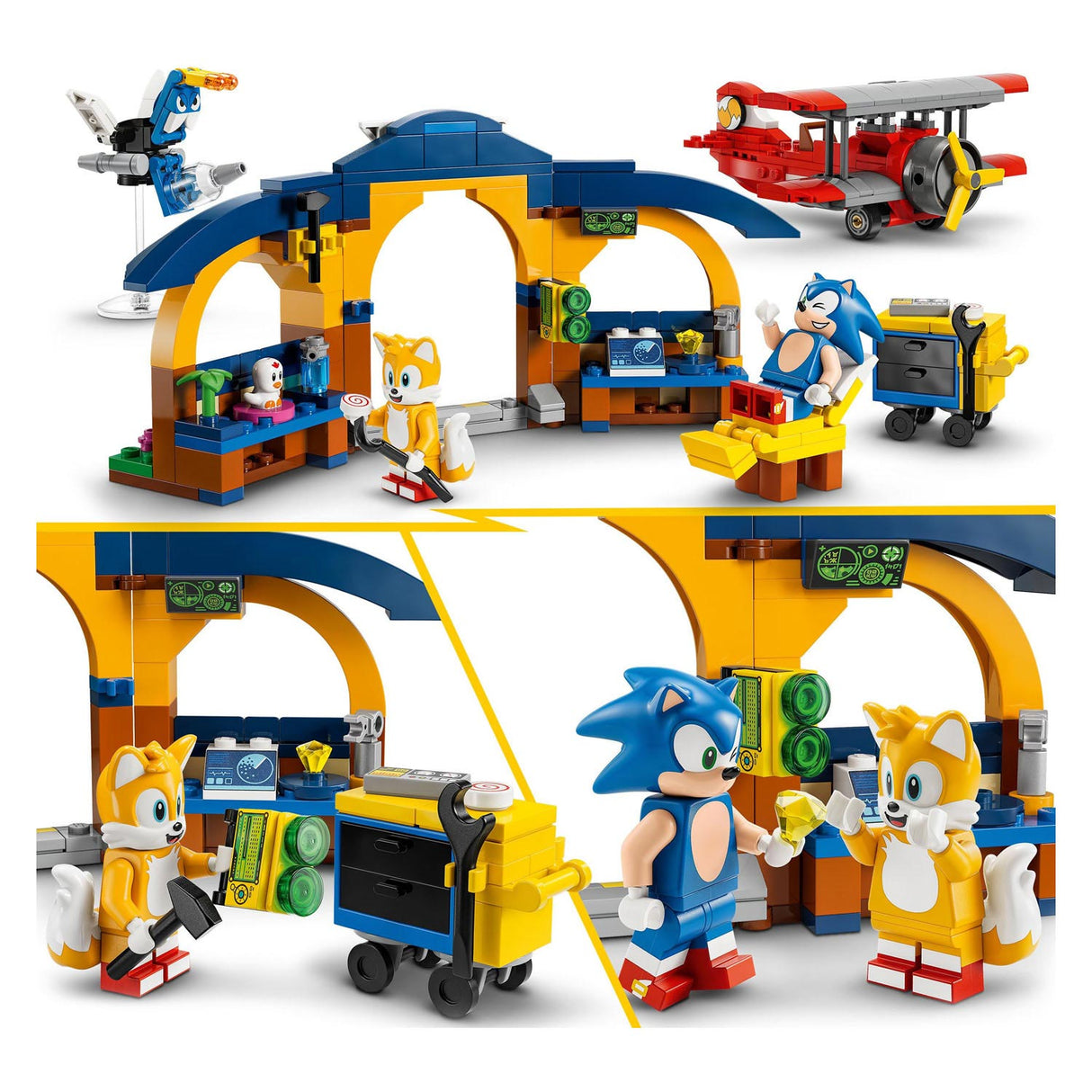 Lego LEGO 76991 Tails Werkplaats en Vliegtuig