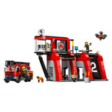 Lego city brandweerkazerne en brandweerauto - 60414