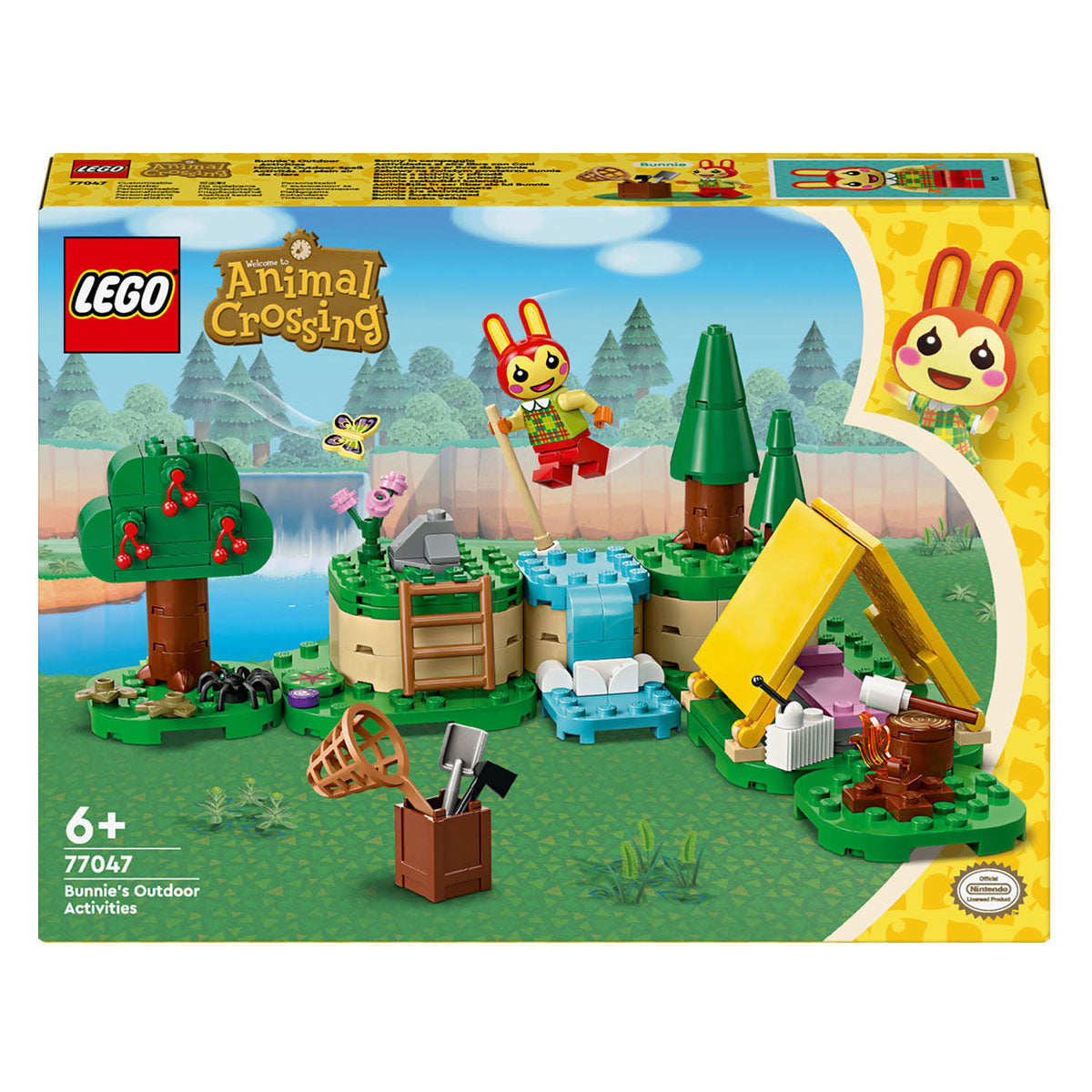 Lego animal crossing 77047 kamperen met bunnie