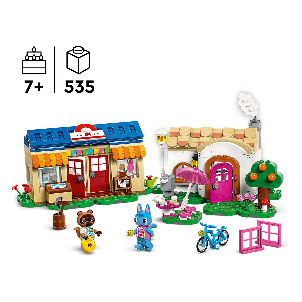 Lego lego animal crossing 77050 nooks hoek en rosies huis