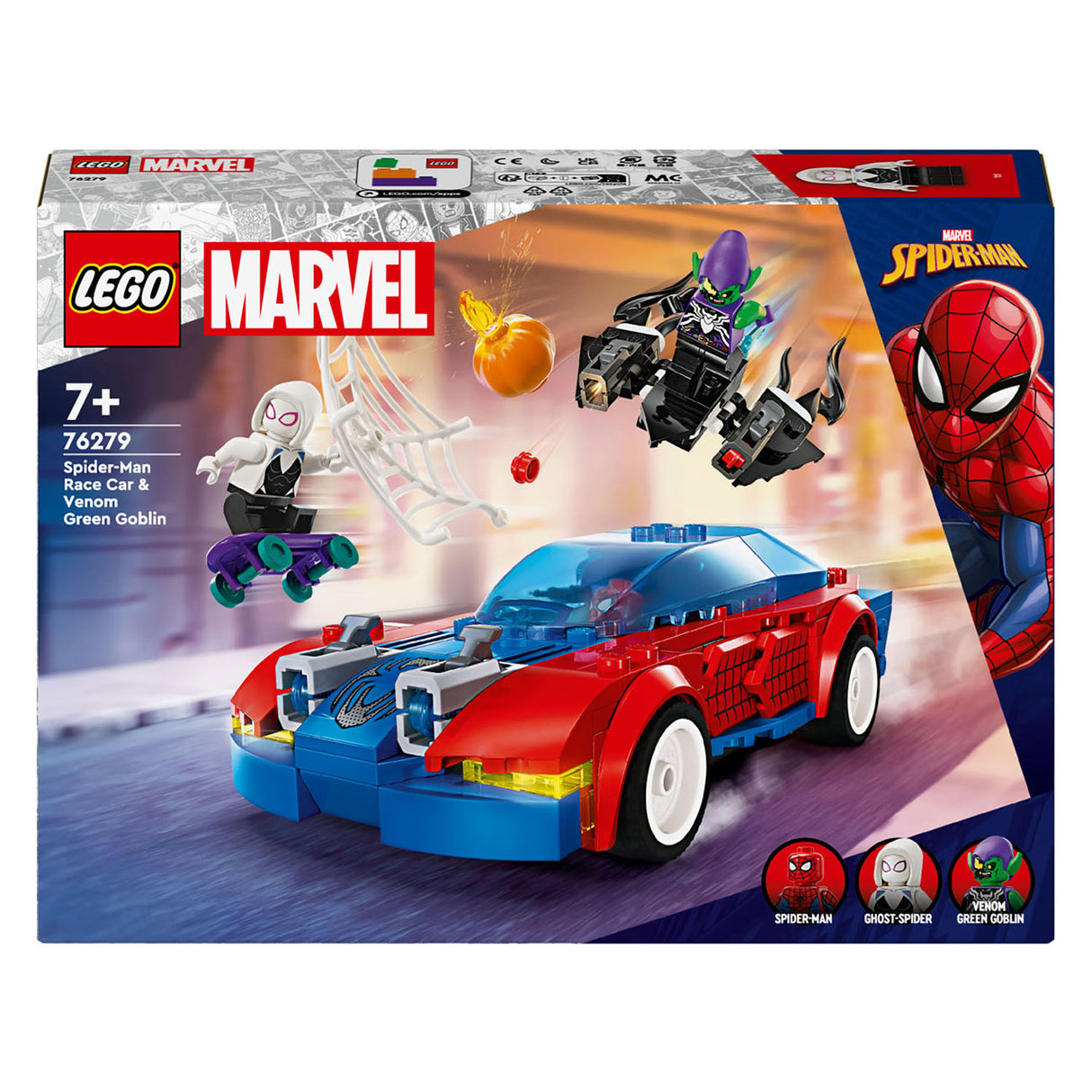 Lego LEGO Super Heroes 76279 Spider-Man racewagen en Venom Green Goblin